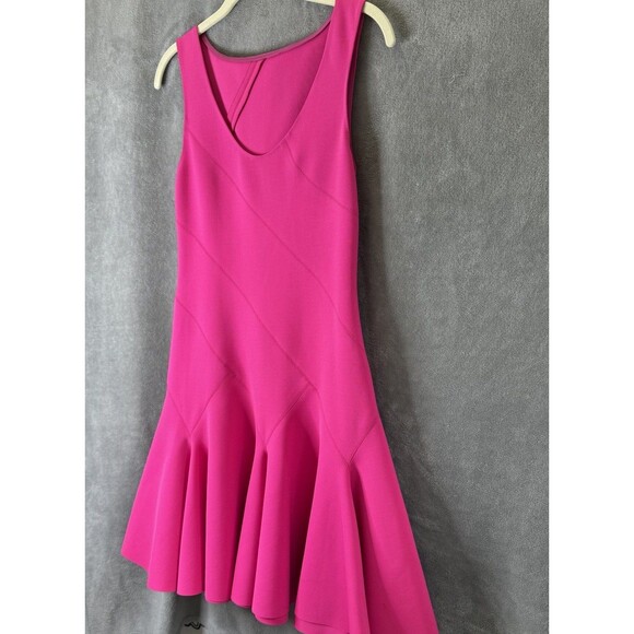 Derek Lam 10 Crosby Sleeveless Flare Ponte Mini Dress Rose Pink Approx. Small - Picture 13 of 16